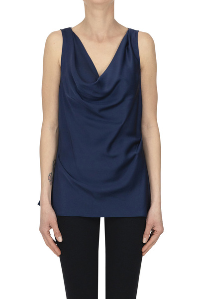  Simkahi Draped Satin Top 