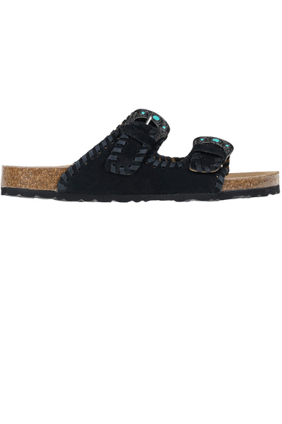  Taji Suede Slides 