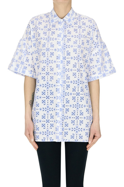  Tricot Chic Cut-out Cotton Shirt 