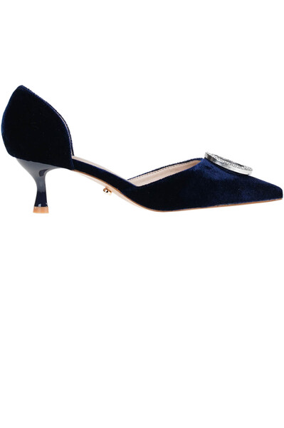  Twenty Fourhaitch Velvet Pumps 
