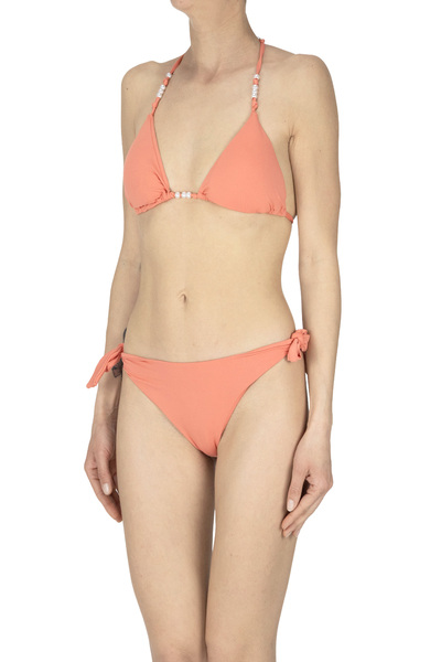  Twinset U&b Triangle Bikini With Pearls 