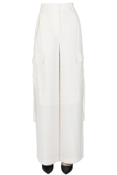  Ulla Johnson Pax Crepè Cargo Trousers 