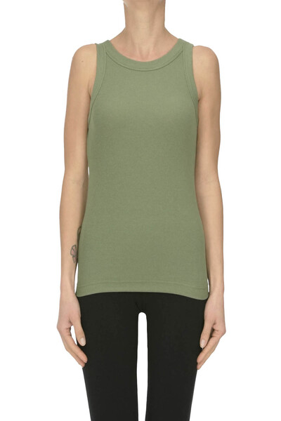  Velvet Ribbed Tank Top 