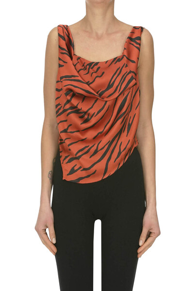  Weili Zheng Animal Print Top 