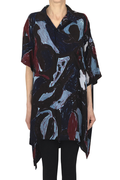  Y's Yohji Yamamoto Oversized Printed Shirt 