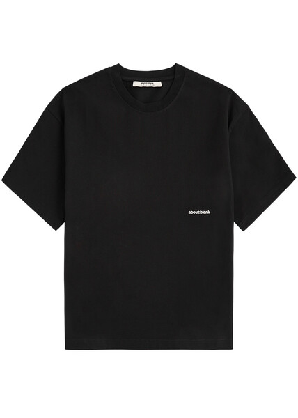  About Blank Box Logo-print Cotton T-shirt - Black - L 