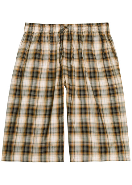  Acne Studios Checked Woven Shorts - Beige - L 