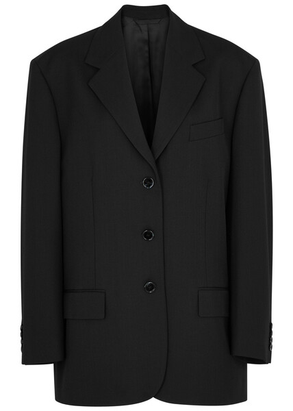  Acne Studios Juylie Oversized Blazer - Black - 6 