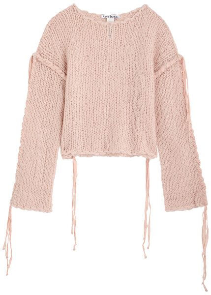  Acne Studios Open-knit Jumper - Pink - L (uk14 / L) 