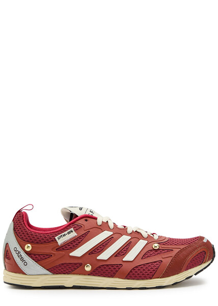  Adidas X Song For The Mute X Sftm Adizero Panelled Mesh Sneakers - Red And White - 3.5 (it36.5 / Uk3.5) 