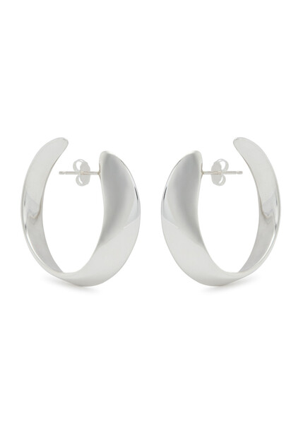  Agmes Daphne Sterling Silver Hoop Earrings - One Size 