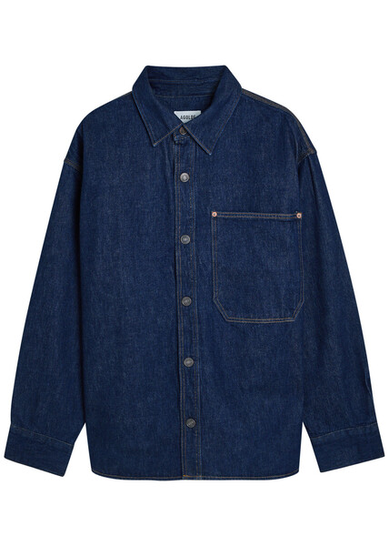  Agolde Denim Overshirt - Dark Blue - Xl 