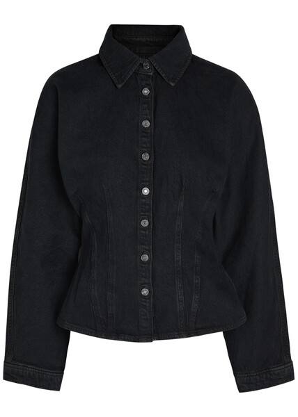  Agolde Devon Denim Shirt - Dark Blue - M (uk12 / M) 