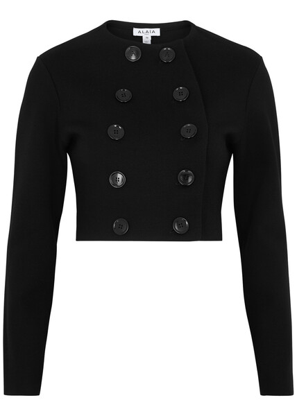  Alaïa Double-breasted Wool-blend Cardigan - Black - 38 (uk10 / S) 