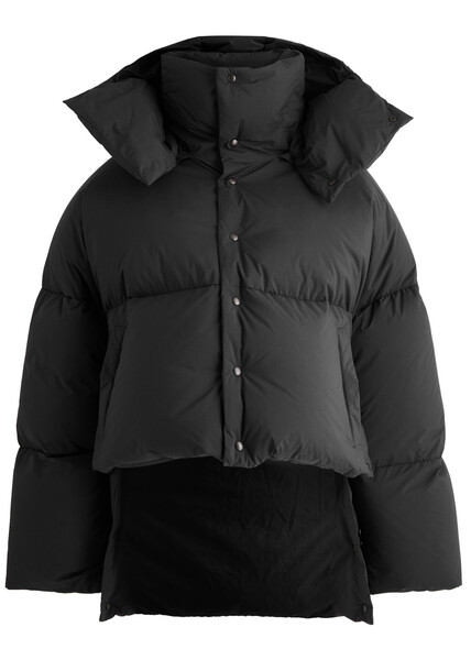  Alaïa Hooded Quilted Shell Jacket - Black - 38 (uk10 / S) 