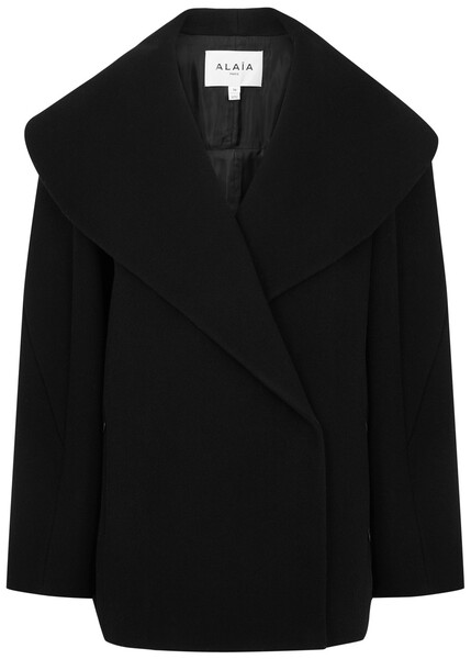  Alaïa Round Wool Jacket - Black - 36 (uk8 / S) 