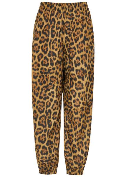  Alexanderwang.t Leopard-print Shell Track Pants - Multicoloured - Xs 