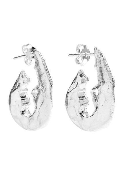  Alighieri The Crustacean Sterling Silver Hoop Earrings - One Size 