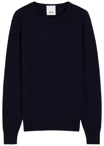  Allude Cashmere Sweatshirt - Navy - S 