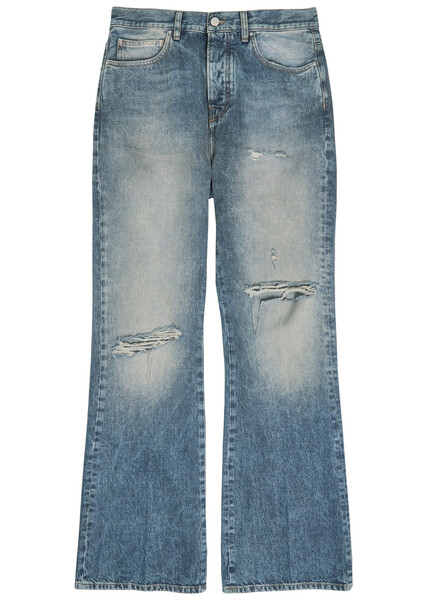  Amiri Slashed Distressed Bootcut Jeans - Denim - 36 (w36 / Xl) 