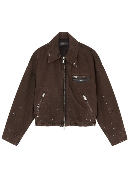  Amiri Workman Brown Denim Jacket - M 