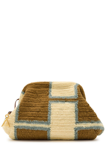  Among Equals Bilum Patterned Wool-blend Clutch - Light Brown - One Size 