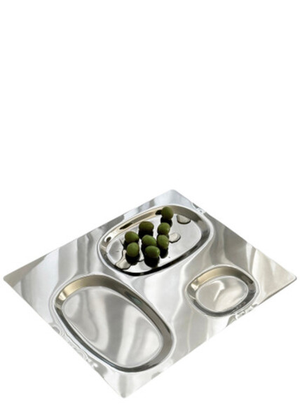  Ananas Ananas Stainless Steel 3 Section Serving Dish 