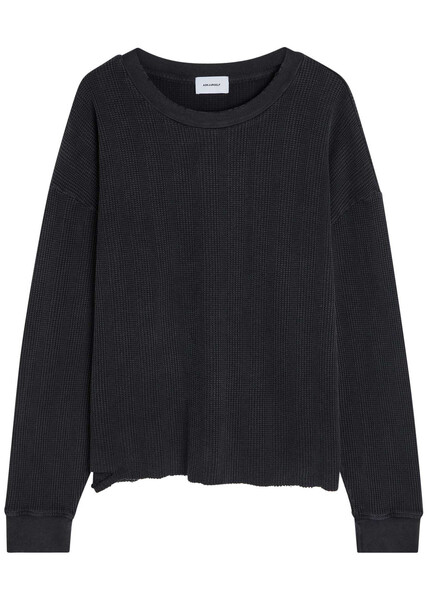  Askyurself Destroyer Distressed Waffle T-shirt - Black - L 