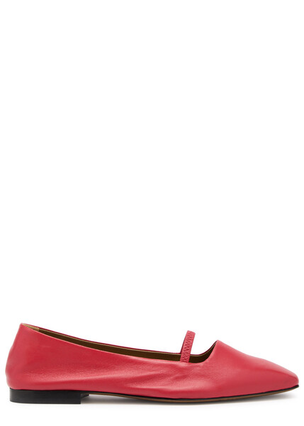  Atp Atelier Loria Leather Ballet Flats - Red - 41 (it41/ Uk8) 