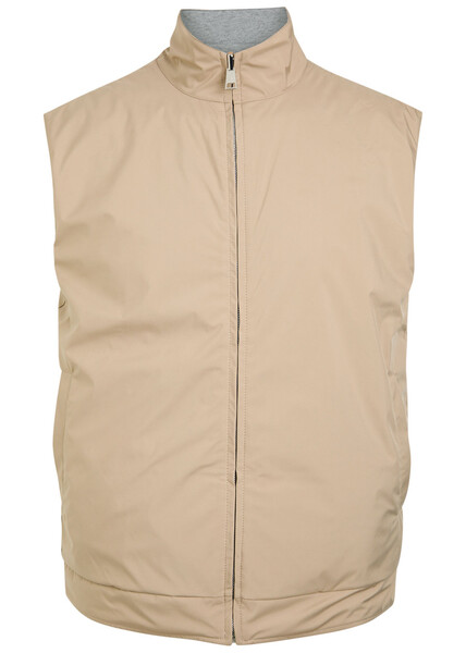  Aurélien Resort Reversible Shell And Cotton-blend Gilet - Beige - S 