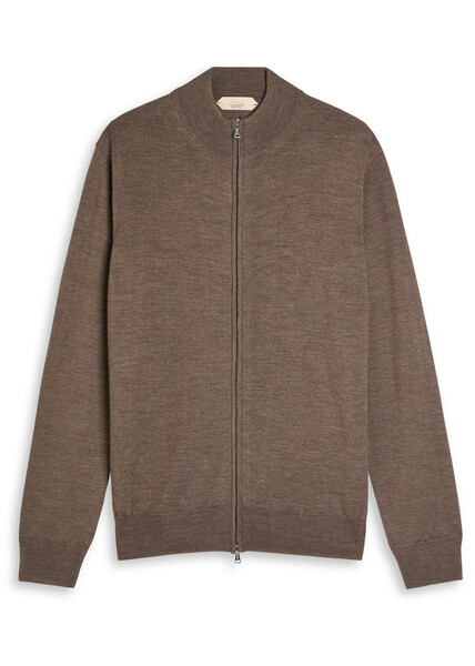  Aurélien Wool Cardigan - Taupe - M 