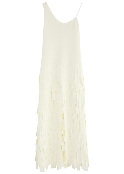  A.w.a.k.e Mode Laser-cut Crepe Maxi Dress - Ivory - 38 (uk10 / S) 