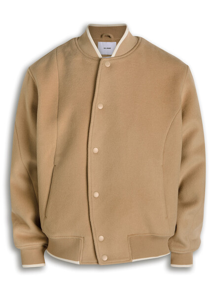  Axel Arigato Logo-appliquéd Wool-blend Varsity Jacket - Beige - 48 (it48 / M) 