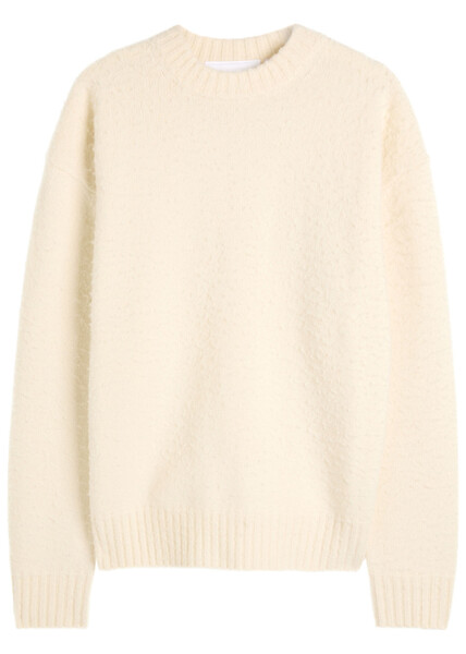  Axel Arigato Miles Textured Wool-blend Jumper - Off White - S 