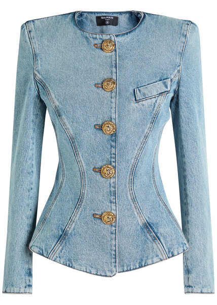  Balmain Panelled Denim Jacket - 40 (uk12 / M) 