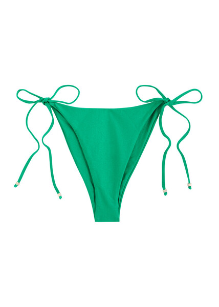  Baobab Itala Metallic Bikini Briefs - Green - L (uk14 / L) 