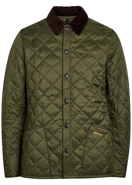  Barbour Liddesdale Quilted Nylon Jacket - Green - M 