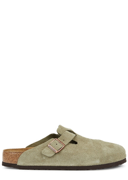  Birkenstock Boston Suede Sliders - Taupe - 7 