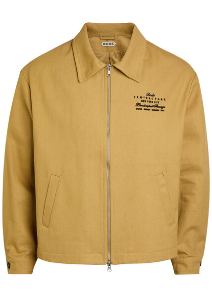  Bode Central Park Printed Twill Jacket - Khaki - S 