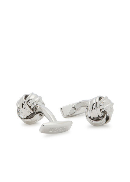  Boss Knotted Cufflinks - Silver - One Size 