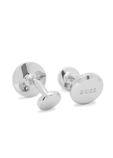 Boss Logo-engraved Cufflinks - Silver - One Size 