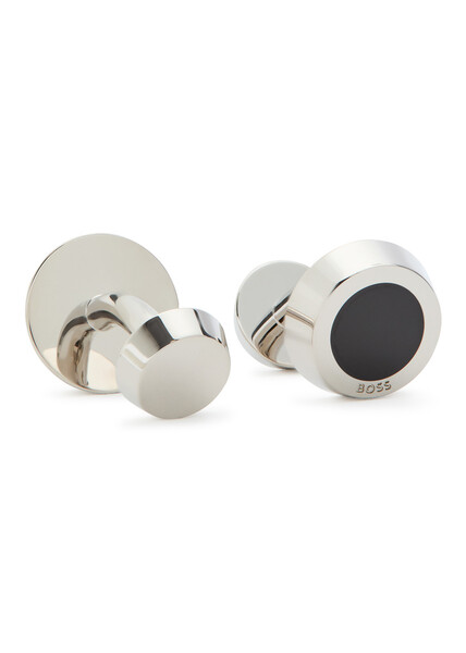  Boss Simony Enamelled Cufflinks - Black - One Size 