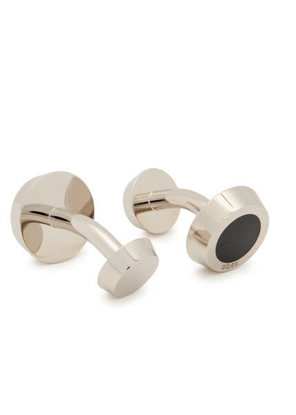  Boss Simony Logo-engraved Cufflinks - Silver - One Size 