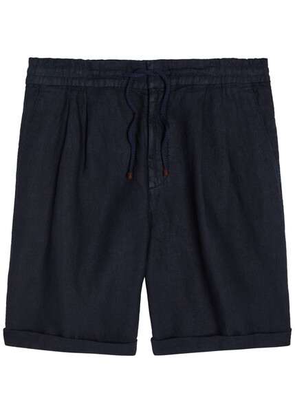  Brunello Cucinelli Bermuda Linen Shorts - Navy - 50 (it50 / L) 