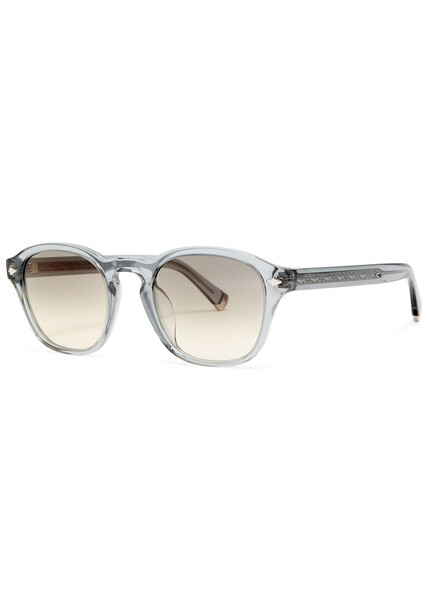  Brunello Cucinelli Round-frame Acetate Sunglasses - Grey - One Size 