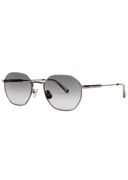  Brunello Cucinelli Round-frame Sunglasses - Silver - One Size 