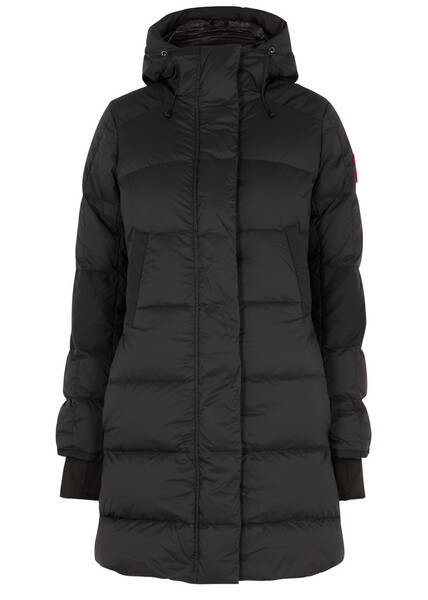  Canada Goose Alliston Quilted Shell Coat - Black - L 
