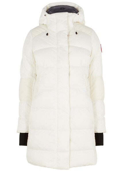  Canada Goose Alliston Quilted Shell Coat - White - Xs 