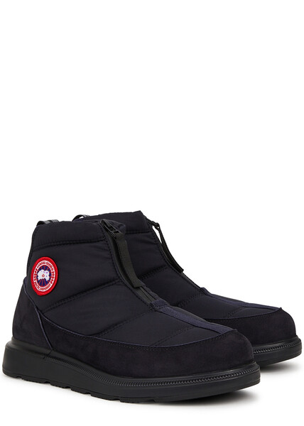  Canada Goose Crofton Puffer Nylon Ankle Boots - Navy - 11 