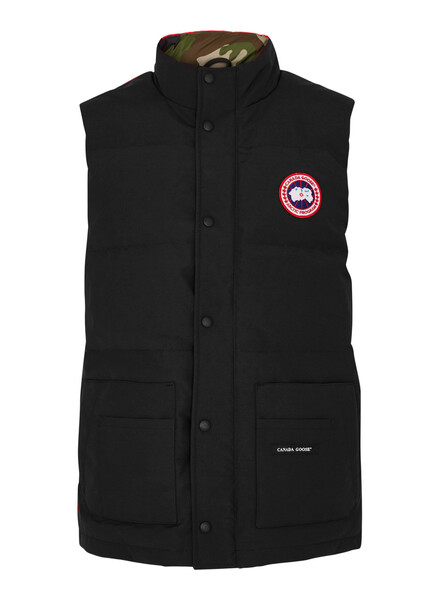 Canada Goose Freestyle Colour-blocked Quilted Artic-tech Gilet - Red - Xl, Men's Designer Gilet, Male 